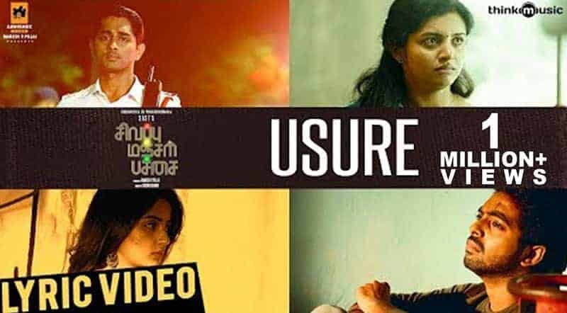 Usure Song Lyrics From Sivappu Manjal Pachai